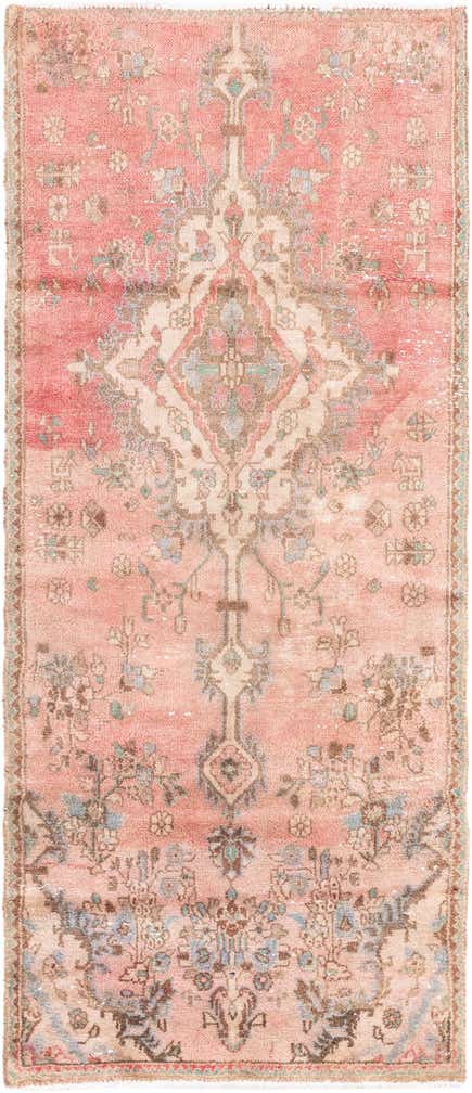 2' 10 x 6' 8 Hand Knotted Ultra Vintage Persian Wool Runner Rug