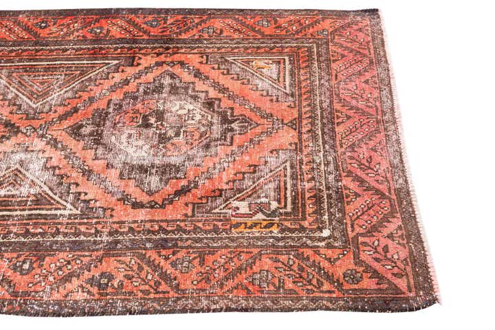 4' x 8' Hand Knotted Ultra Vintage Persian Wool Runner Rug