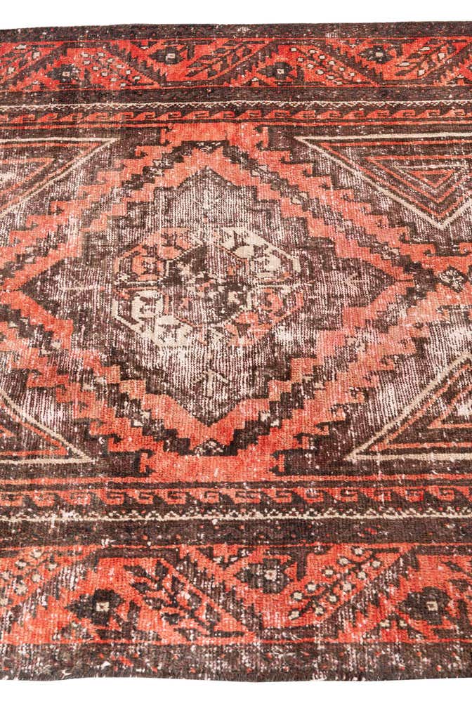 4' x 8' Hand Knotted Ultra Vintage Persian Wool Runner Rug