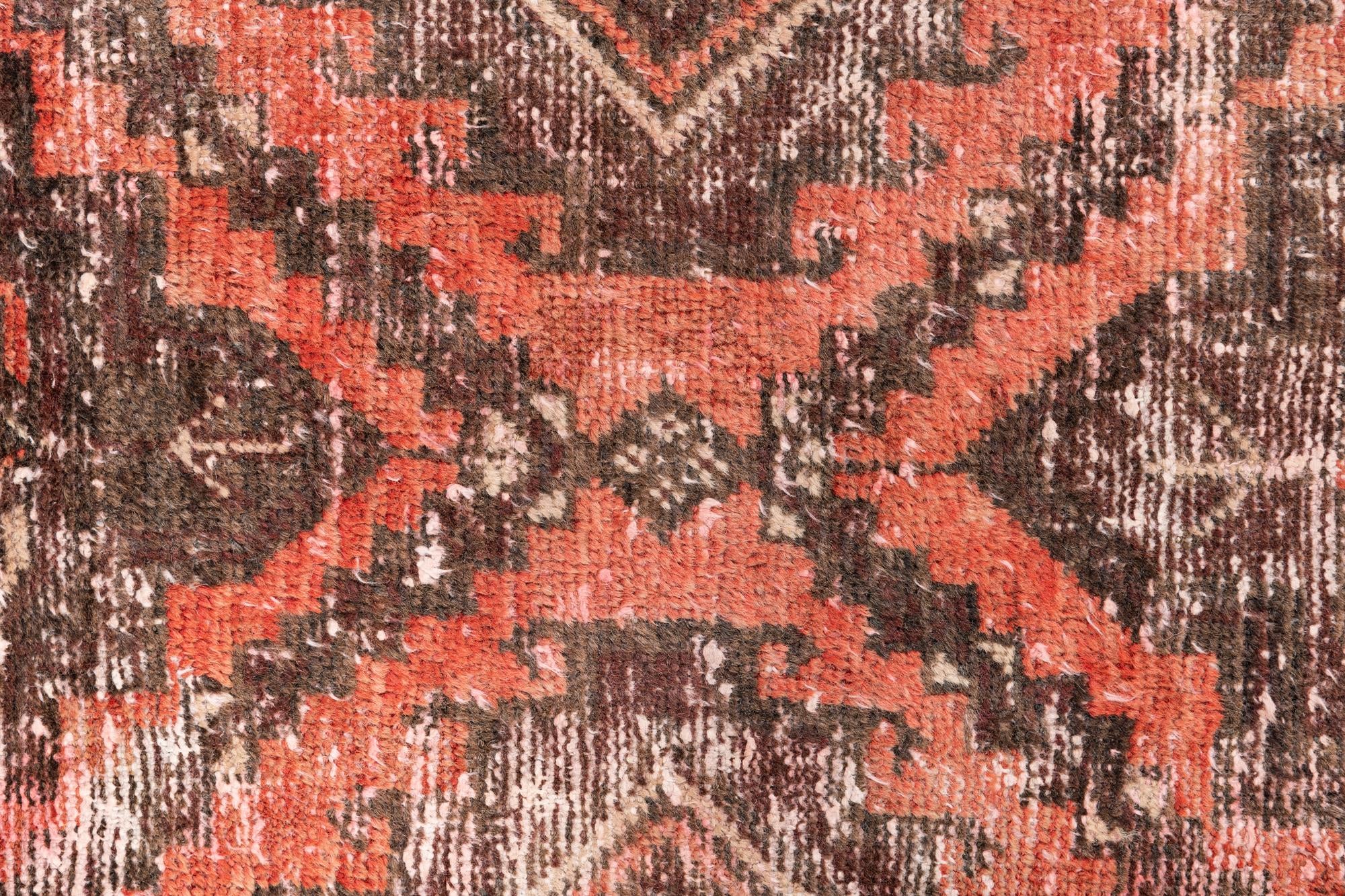 4' x 8' Hand Knotted Ultra Vintage Persian Wool Runner Rug
