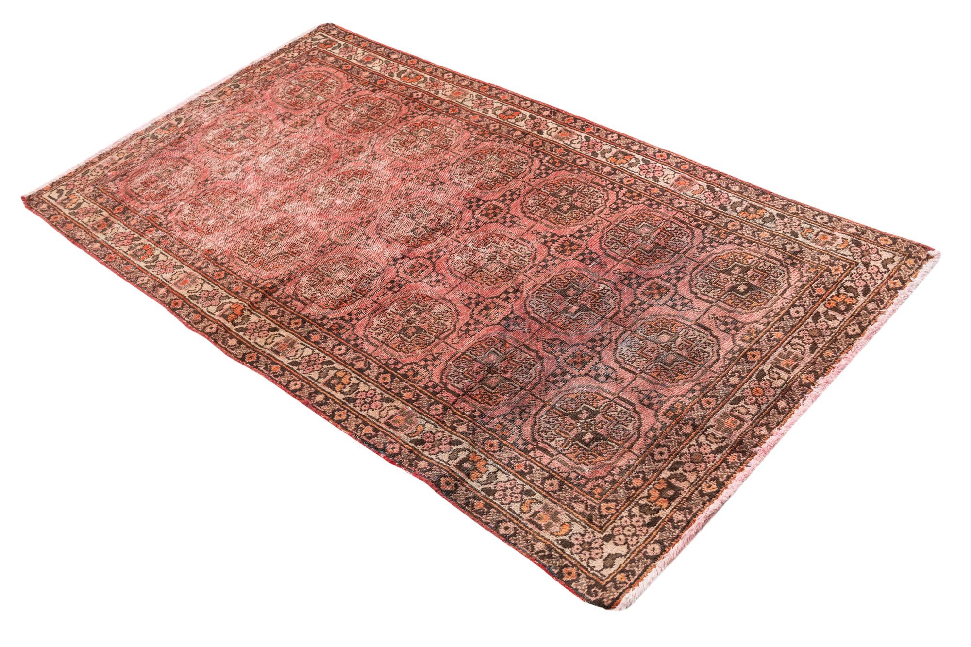 3' 1 x 5' 9 Hand Knotted Ultra Vintage Persian Wool Runner Rug