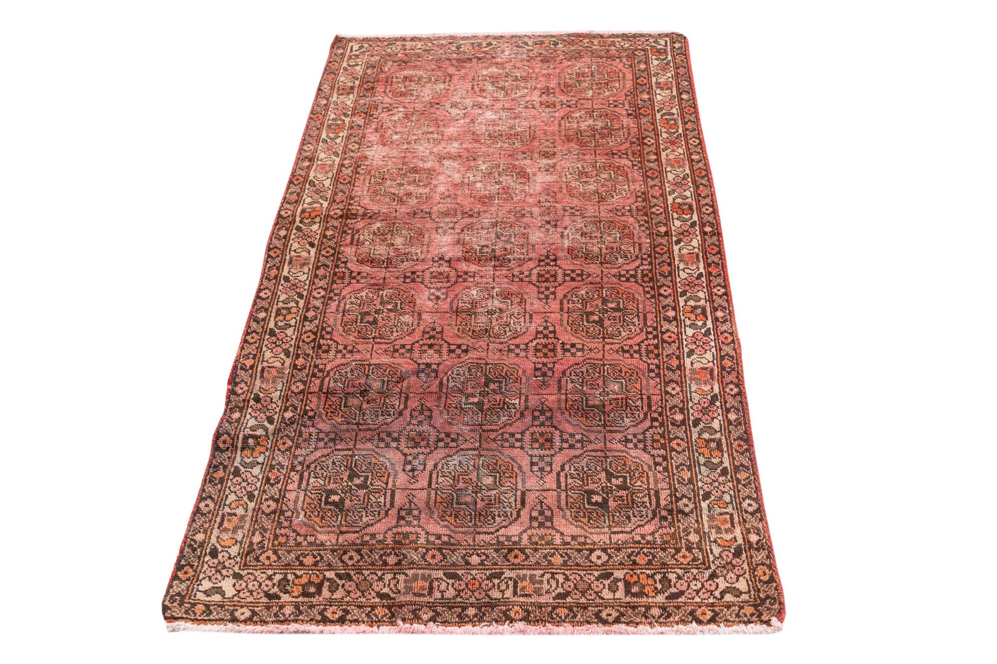 3' 1 x 5' 9 Hand Knotted Ultra Vintage Persian Wool Runner Rug