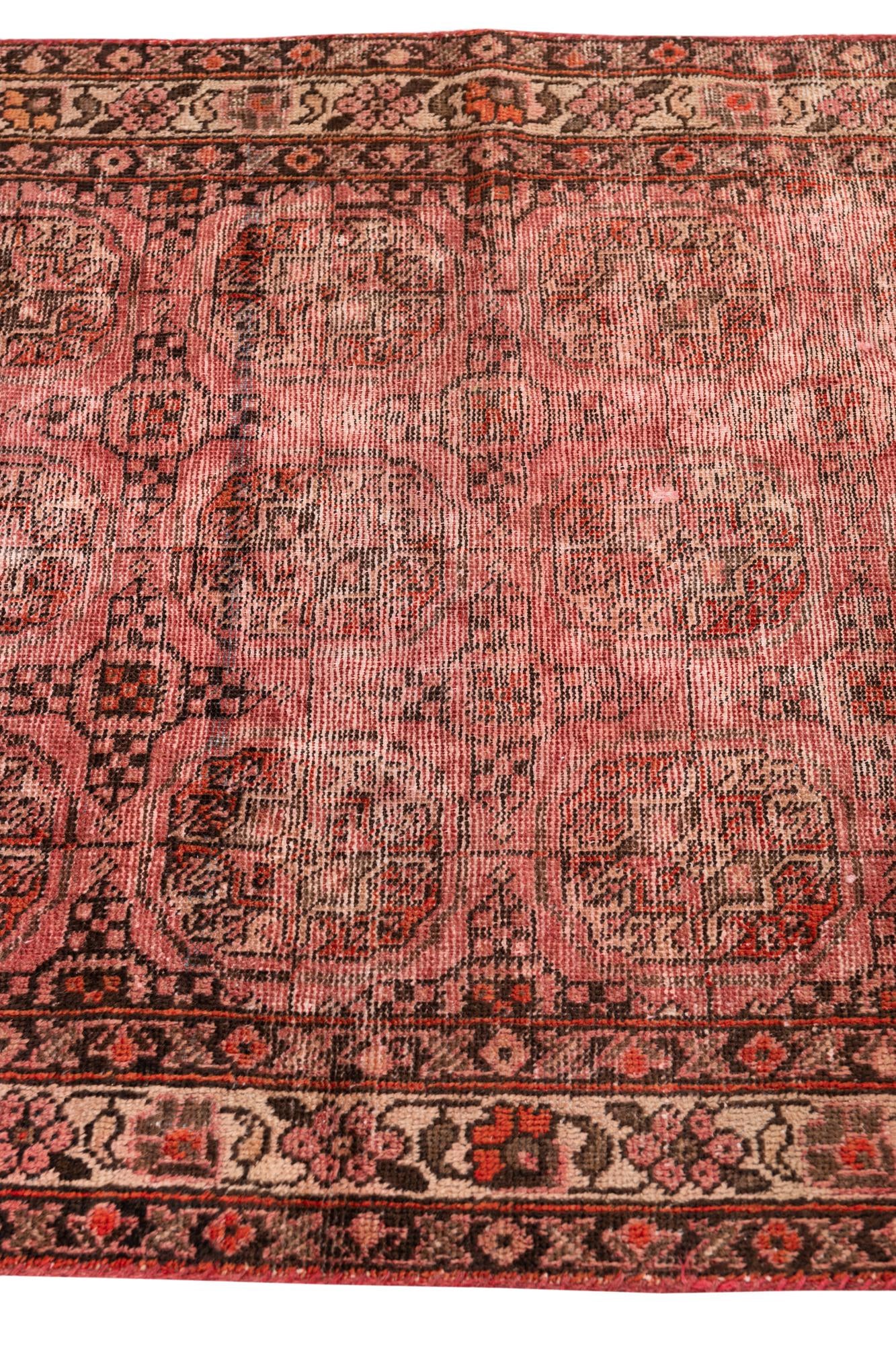 3' 1 x 5' 9 Hand Knotted Ultra Vintage Persian Wool Runner Rug
