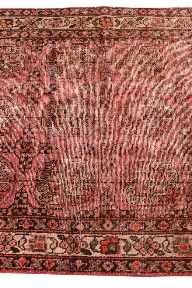 Detail image of 3' 1 x 5' 9 Hand Knotted Ultra Vintage Persian Wool Runner Rug
