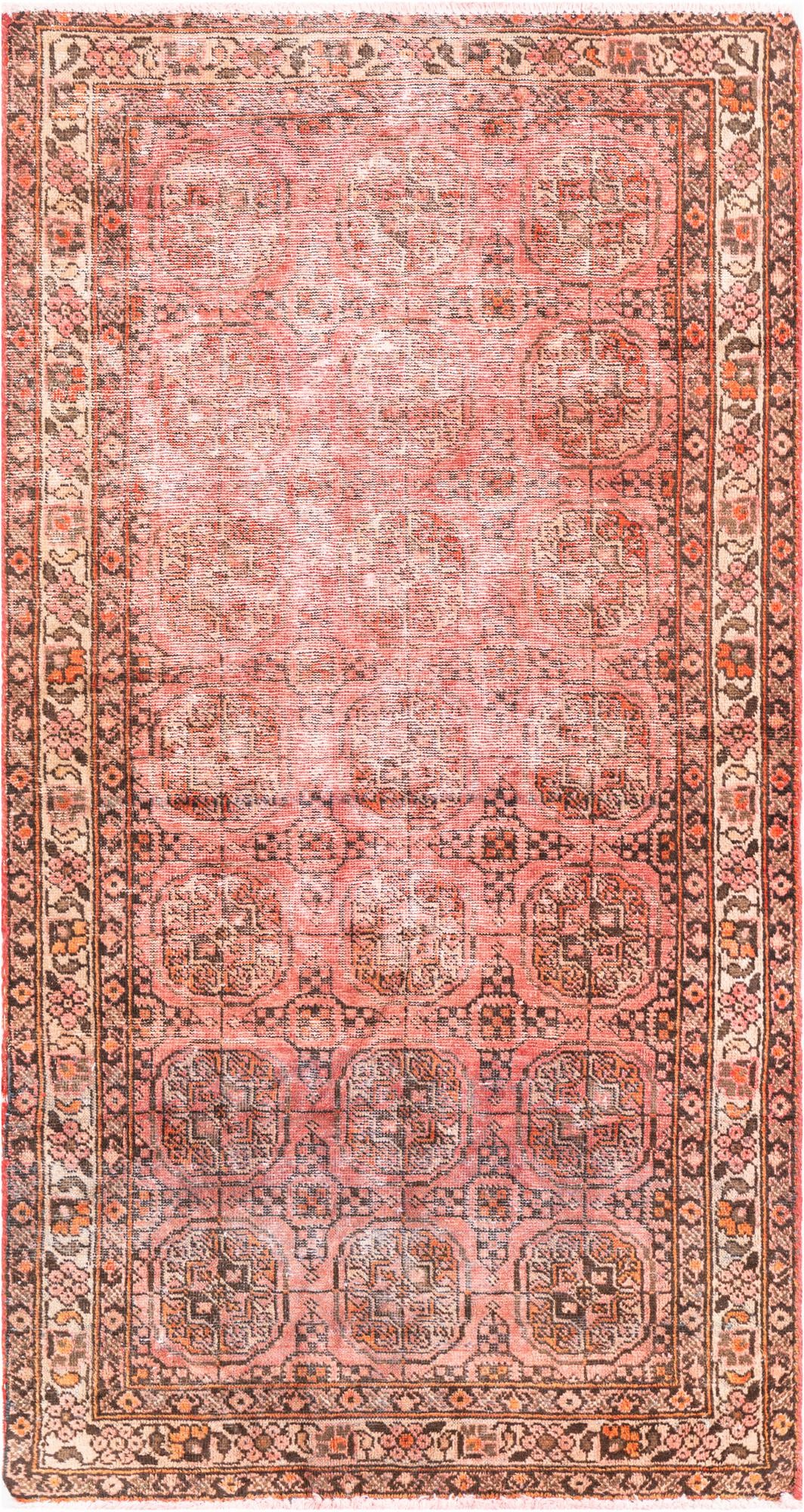 3' 1 x 5' 9 Hand Knotted Ultra Vintage Persian Wool Runner Rug