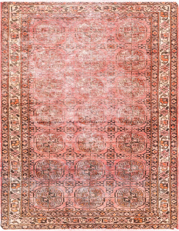 Detail image of 3' 1 x 5' 9 Hand Knotted Ultra Vintage Persian Wool Runner Rug