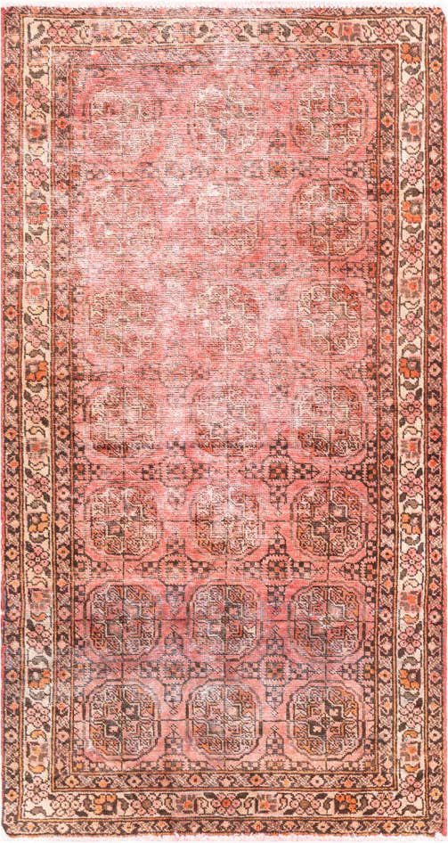 Detail image of 3' 1 x 5' 9 Hand Knotted Ultra Vintage Persian Wool Runner Rug