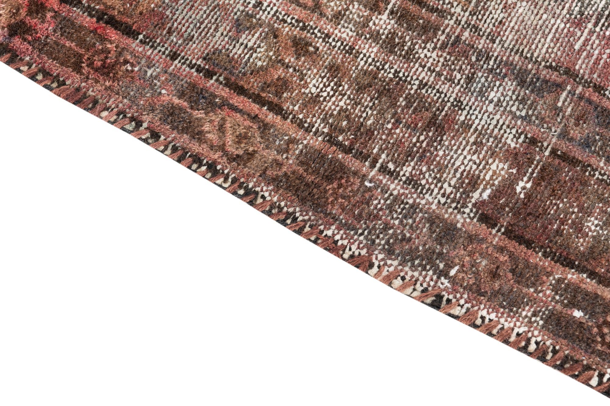 3' 6 x 7' 6 Hand Knotted Ultra Vintage Persian Wool Runner Rug