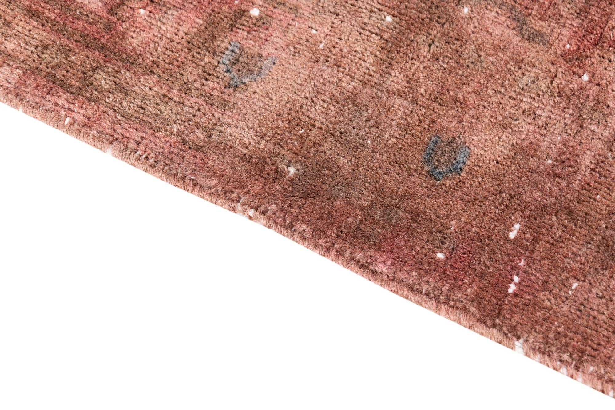3' 5 x 7' 7 Hand Knotted Ultra Vintage Persian Wool Runner Rug