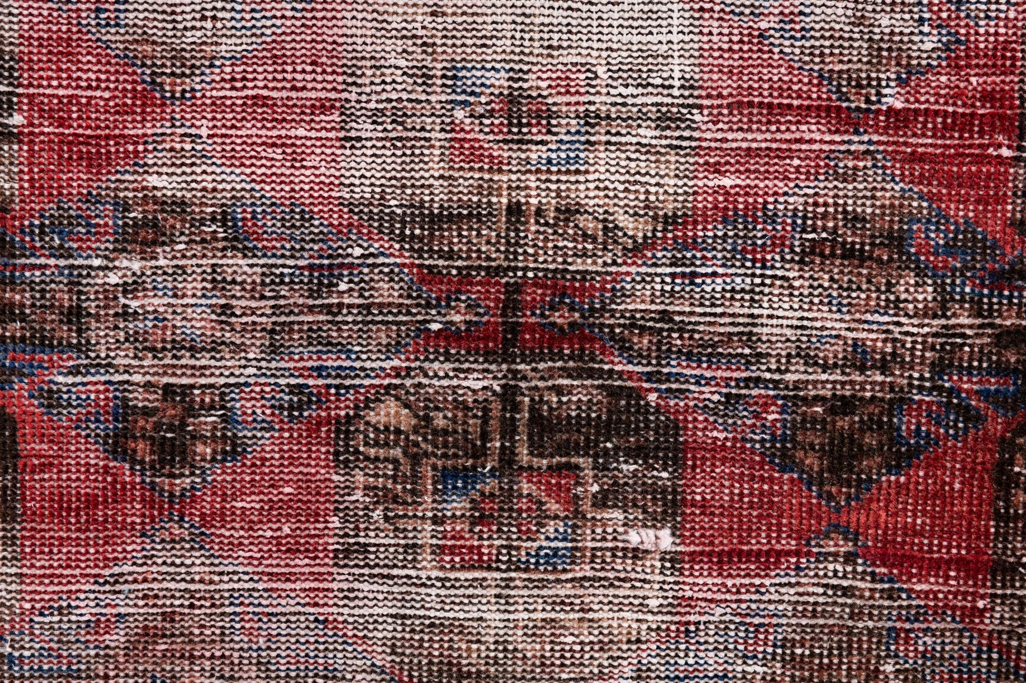 80cm x 195cm Hand Knotted Ultra Vintage Persian Wool Runner Rug