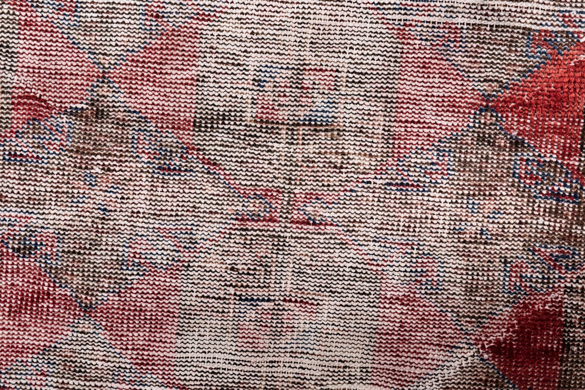80cm x 195cm Hand Knotted Ultra Vintage Persian Wool Runner Rug