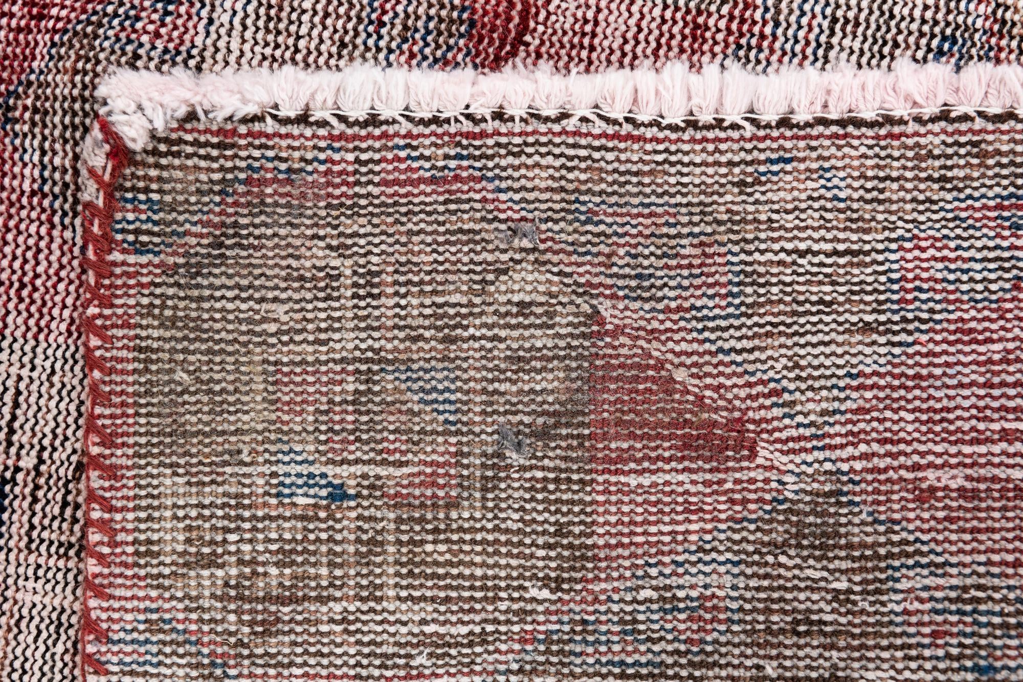 80cm x 195cm Hand Knotted Ultra Vintage Persian Wool Runner Rug