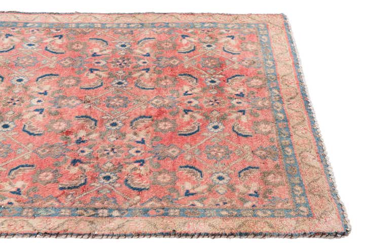 3' 5 x 10' 2 Hand Knotted Ultra Vintage Persian Wool Runner Rug