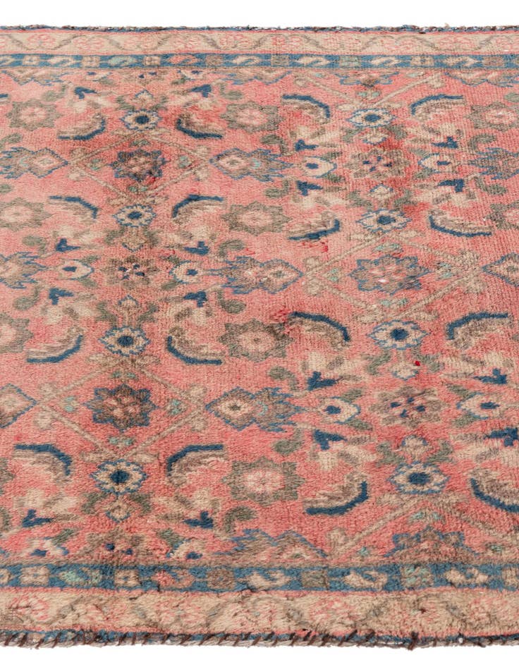 Detail image of 3' 5 x 10' 2  Hand Knotted Ultra Vintage Persian Wool Runner Rug