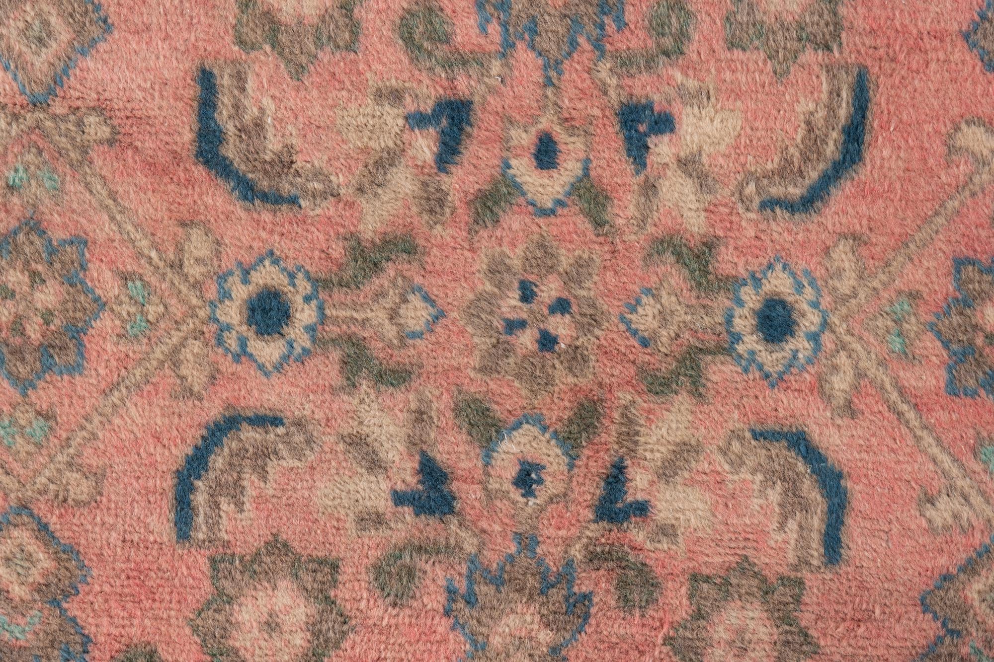 3' 5 x 10' 2 Hand Knotted Ultra Vintage Persian Wool Runner Rug