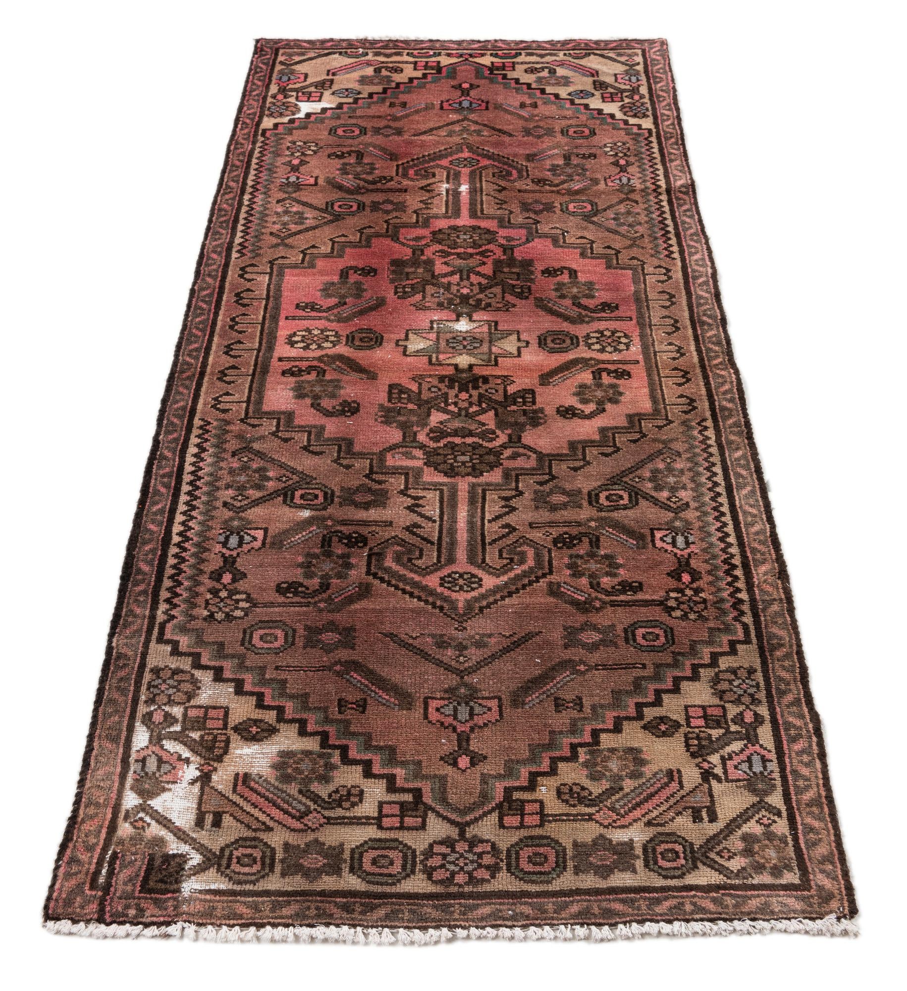 2' 8 x 6' Hand Knotted Ultra Vintage Persian Wool Runner Rug