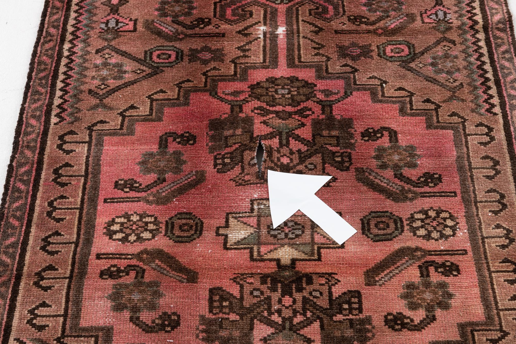 2' 8 x 6' Hand Knotted Ultra Vintage Persian Wool Runner Rug