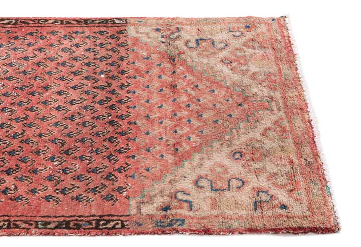 2' 6 x 9' 8 Hand Knotted Ultra Vintage Persian Wool Runner Rug
