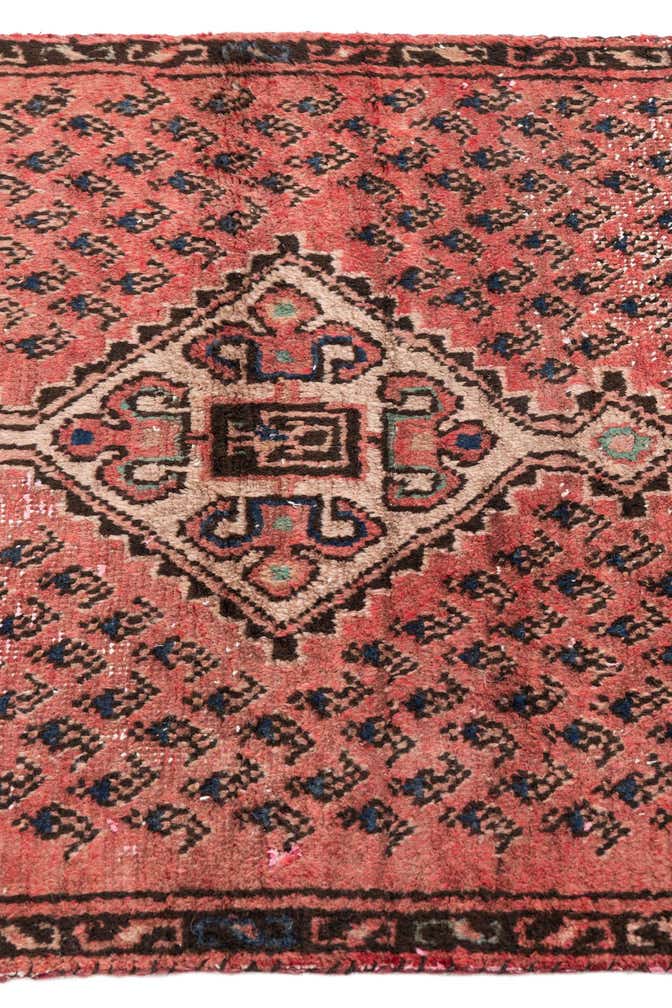 2' 6 x 9' 8 Hand Knotted Ultra Vintage Persian Wool Runner Rug