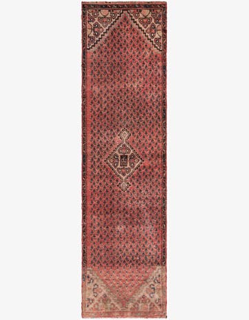 2' 6 x 9' 8 Hand Knotted Ultra Vintage Persian Wool Runner Rug