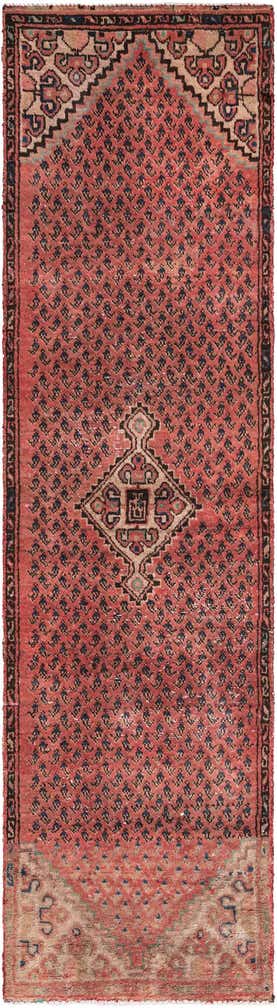 2' 6 x 9' 8 Hand Knotted Ultra Vintage Persian Wool Runner Rug