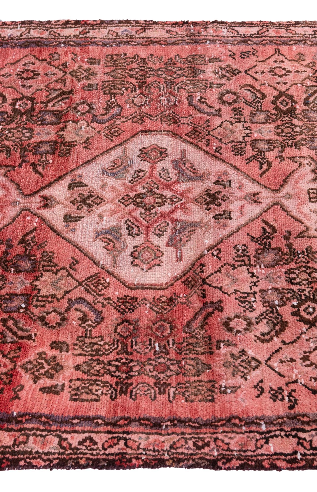 3' 8 x 10' Hand Knotted Ultra Vintage Persian Wool Runner Rug