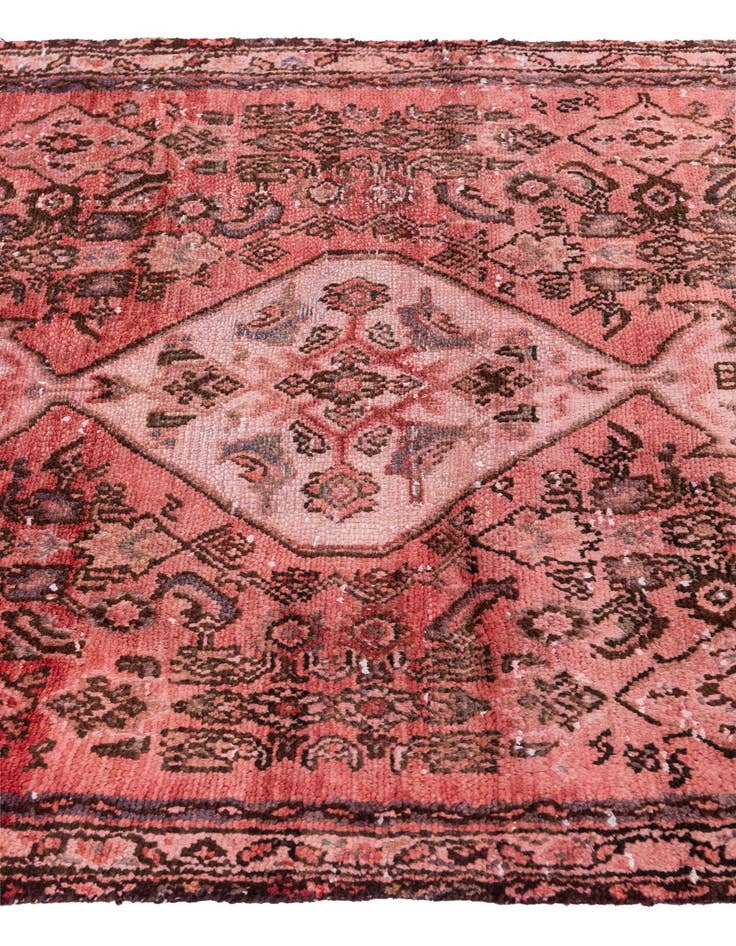 Detail image of 3' 8 x 10'  Hand Knotted Ultra Vintage Persian Wool Runner Rug