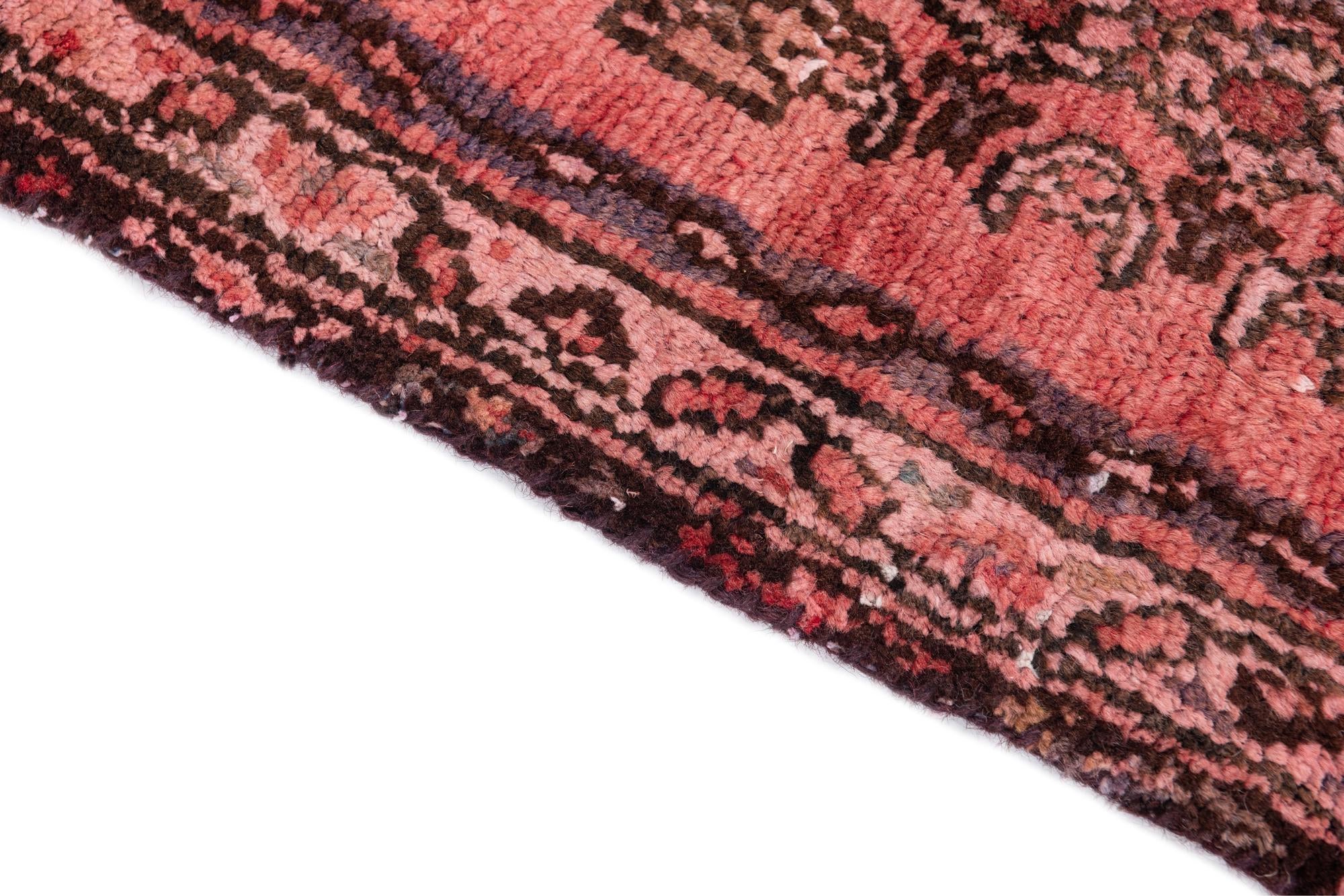 3' 8 x 10' Hand Knotted Ultra Vintage Persian Wool Runner Rug