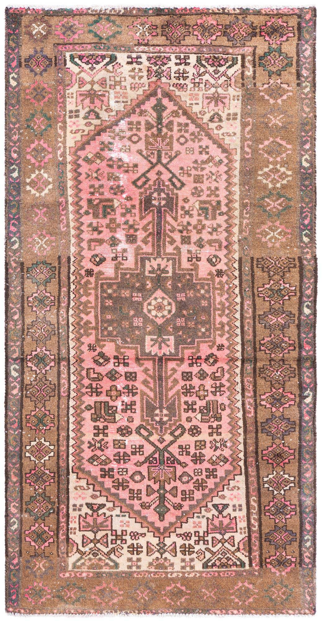 3' 2 x 6' 3 Hand Knotted Ultra Vintage Persian Wool Runner Rug