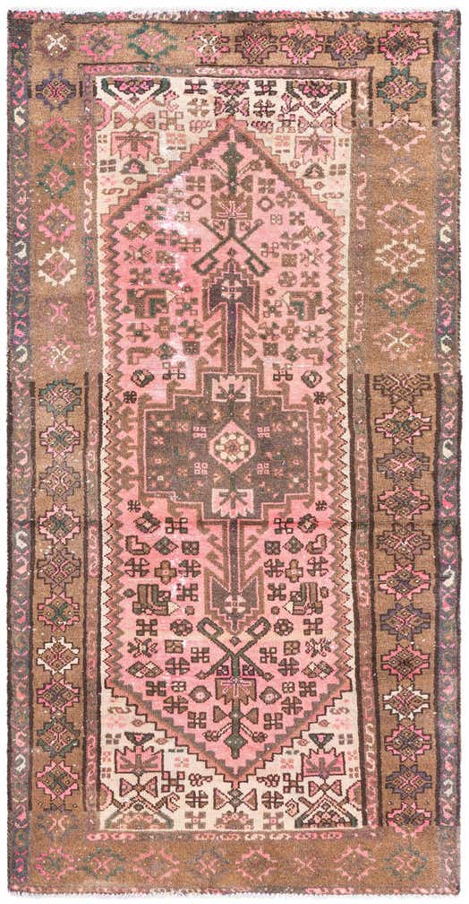 3' 2 x 6' 3 Hand Knotted Ultra Vintage Persian Wool Runner Rug