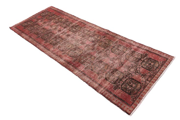 Detail image of 2' 6 x 6' 9 Hand Knotted Ultra Vintage Persian Wool Runner Rug