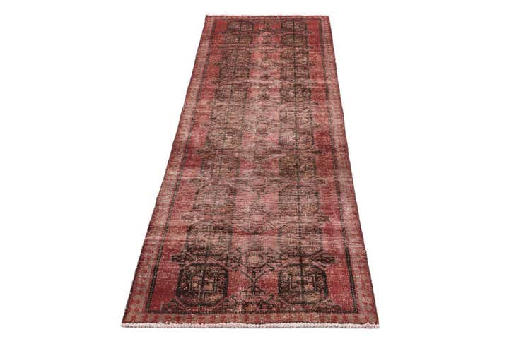 2' 6 x 6' 9 Hand Knotted Ultra Vintage Persian Wool Runner Rug