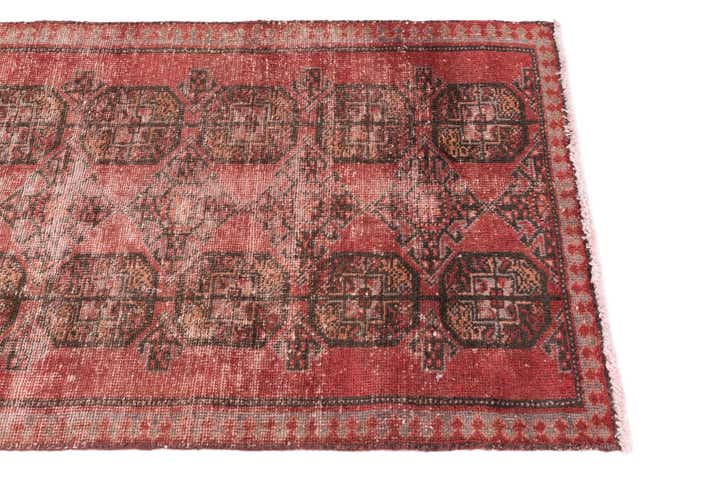 2' 6 x 6' 9 Hand Knotted Ultra Vintage Persian Wool Runner Rug