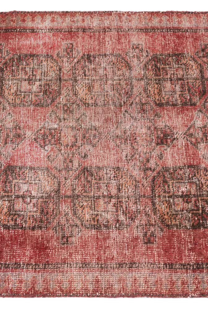 2' 6 x 6' 9 Hand Knotted Ultra Vintage Persian Wool Runner Rug