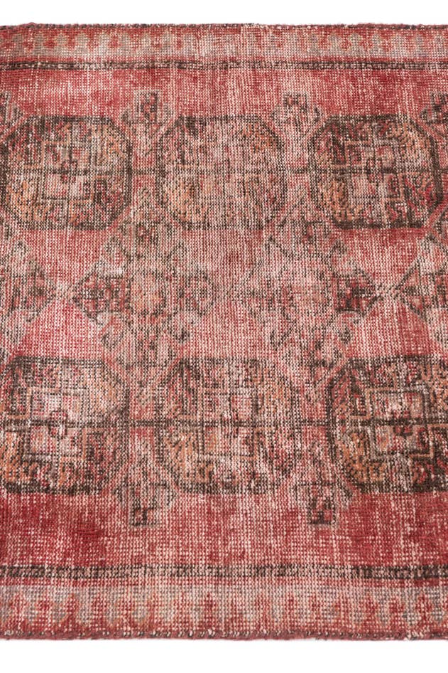 Detail image of 2' 6 x 6' 9 Hand Knotted Ultra Vintage Persian Wool Runner Rug