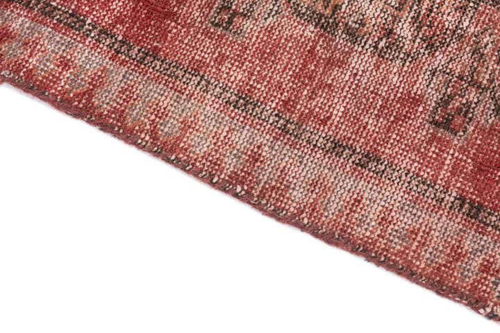 2' 6 x 6' 9 Hand Knotted Ultra Vintage Persian Wool Runner Rug