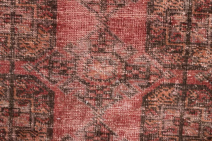 Detail image of 2' 6 x 6' 9 Hand Knotted Ultra Vintage Persian Wool Runner Rug