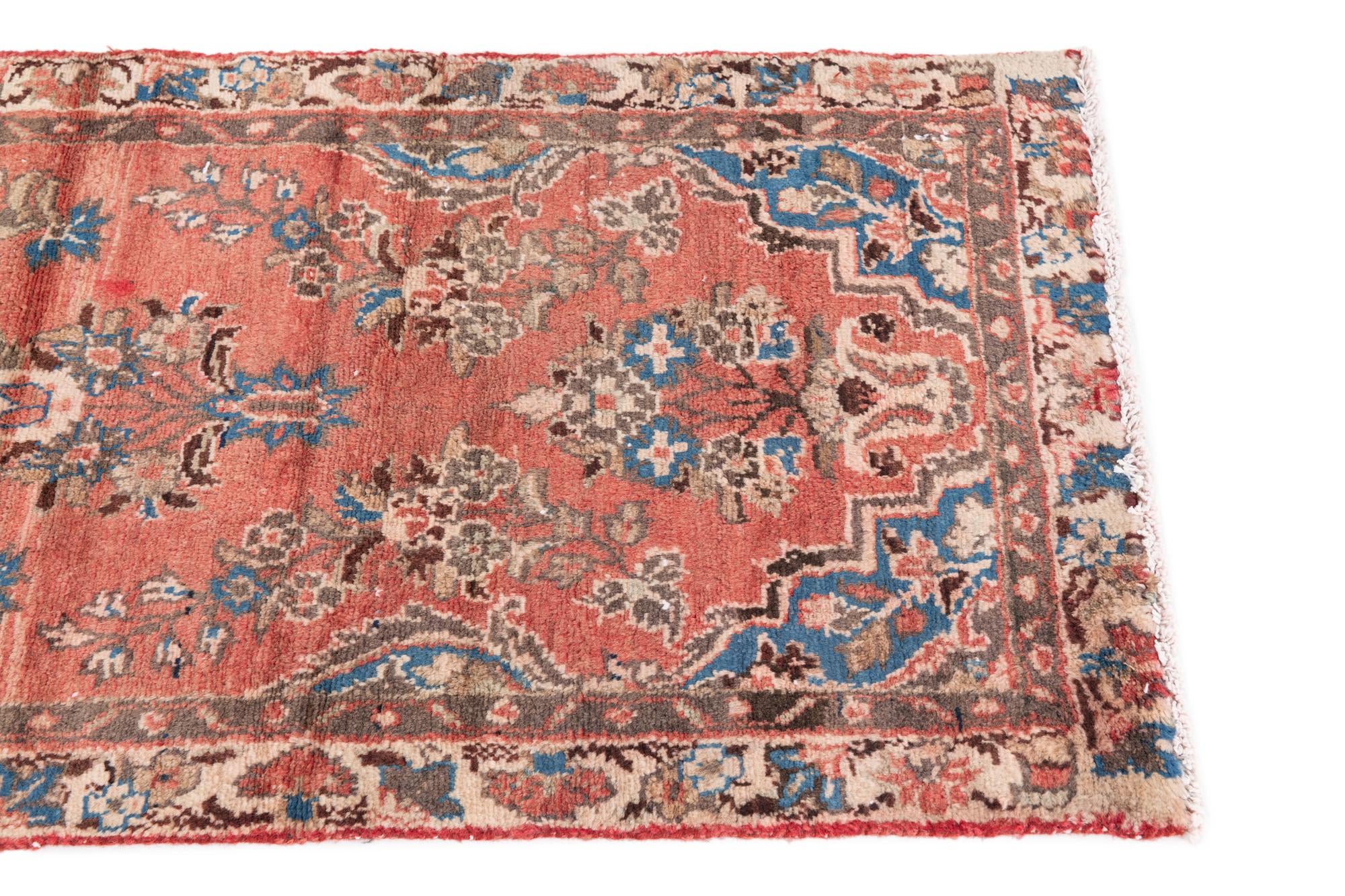 2' 3 x 4' 9 Hand Knotted Ultra Vintage Persian Wool Runner Rug