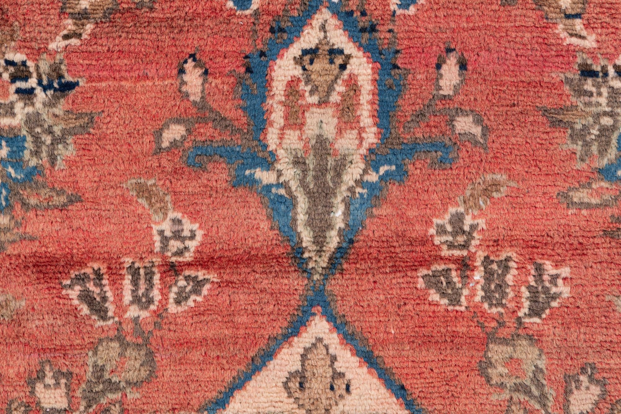 2' 3 x 4' 9 Hand Knotted Ultra Vintage Persian Wool Runner Rug