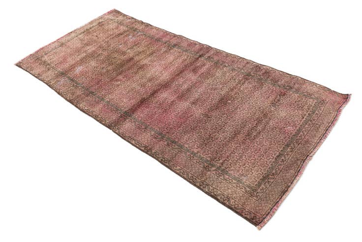 Detail image of 3' 1 x 6' 7 Hand Knotted Ultra Vintage Persian Wool Runner Rug