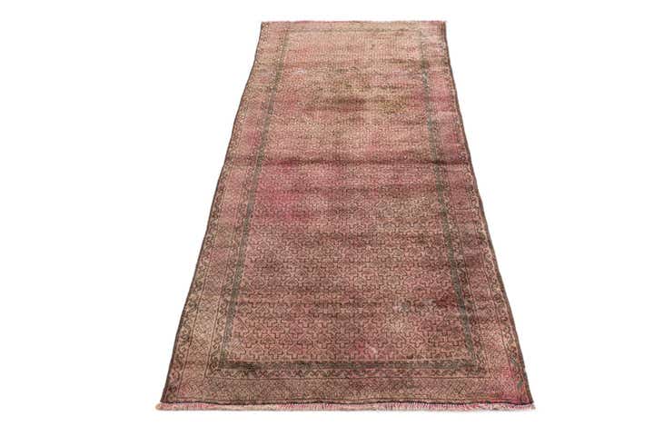 3' 1 x 6' 7 Hand Knotted Ultra Vintage Persian Wool Runner Rug