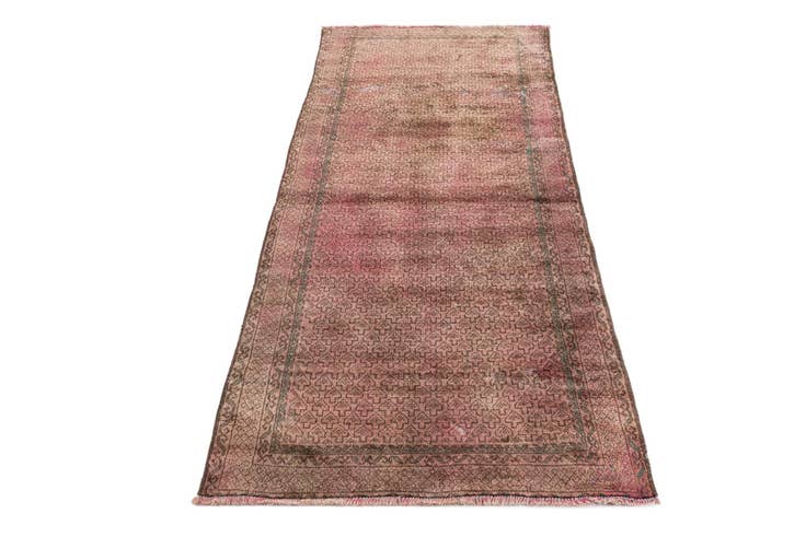 Detail image of 3' 1 x 6' 7 Hand Knotted Ultra Vintage Persian Wool Runner Rug