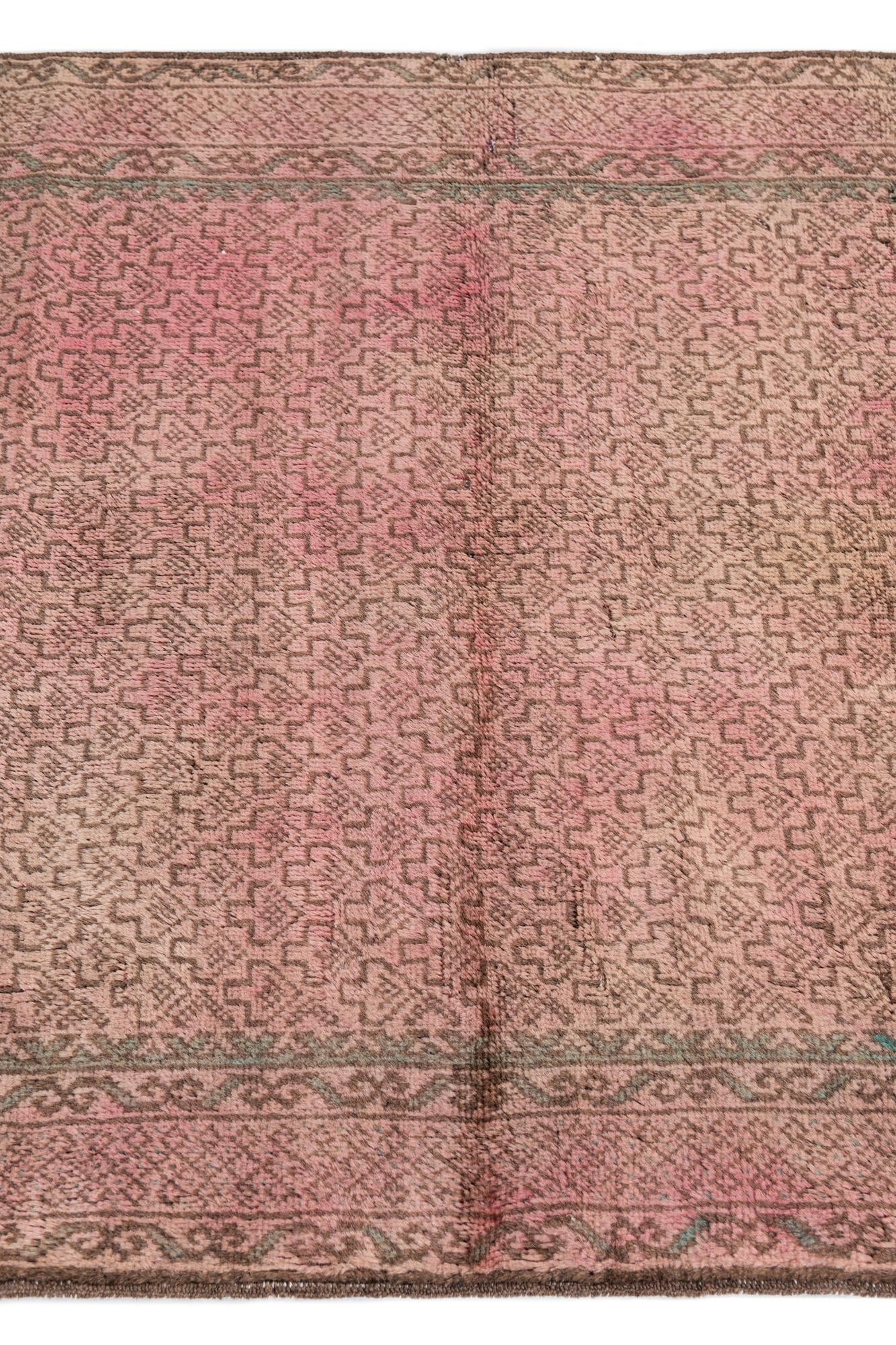 3' 1 x 6' 7 Hand Knotted Ultra Vintage Persian Wool Runner Rug