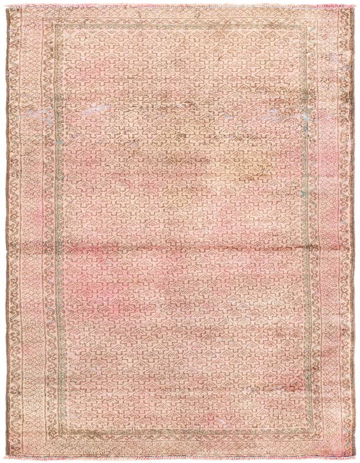 Detail image of 3' 1 x 6' 7 Hand Knotted Ultra Vintage Persian Wool Runner Rug