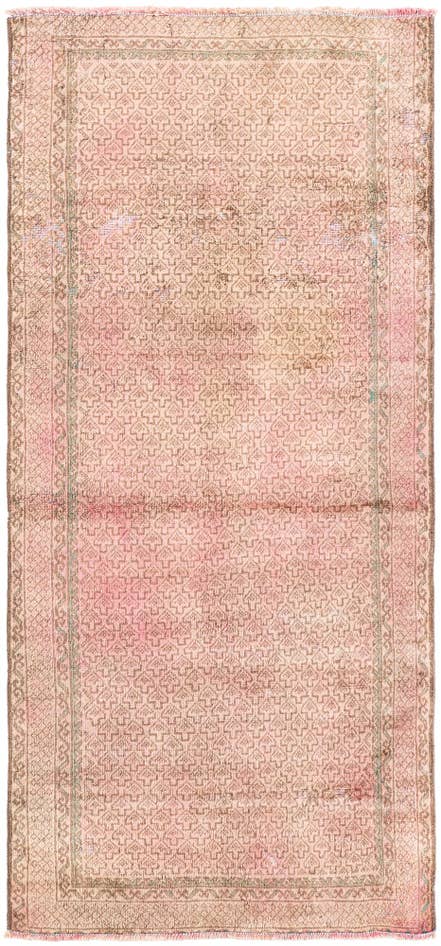 Detail image of 3' 1 x 6' 7 Hand Knotted Ultra Vintage Persian Wool Runner Rug