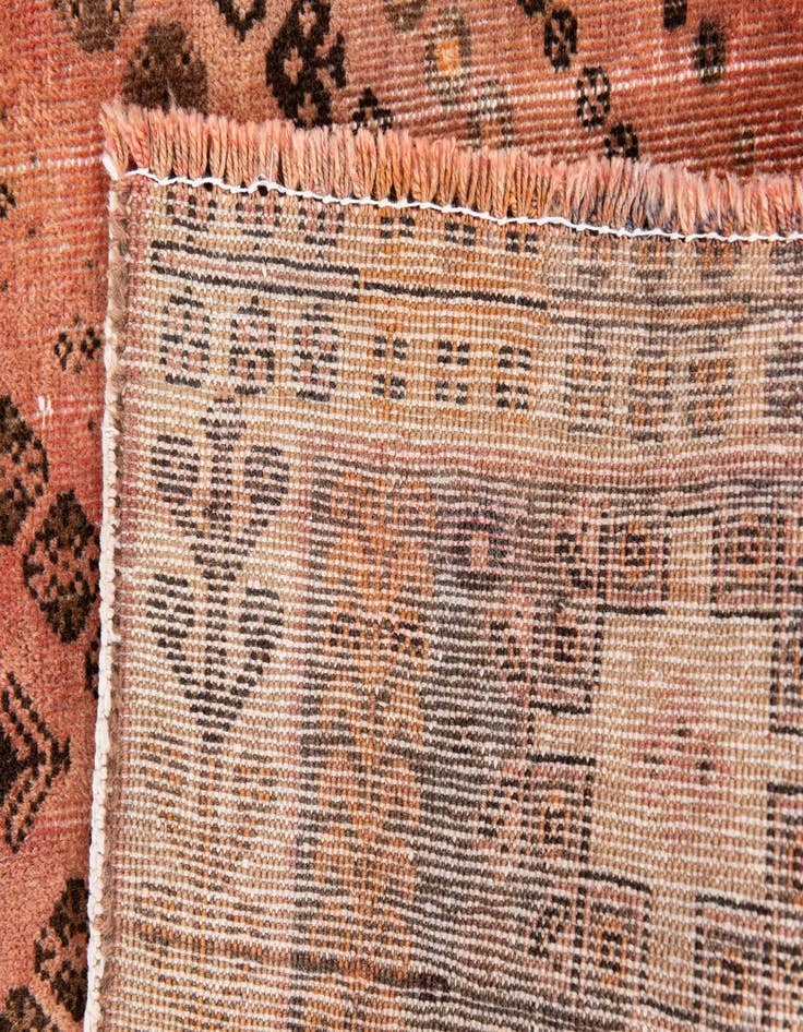 Detail image of 3' 9 x 9' 7  Hand Knotted Ultra Vintage Persian Wool Runner Rug