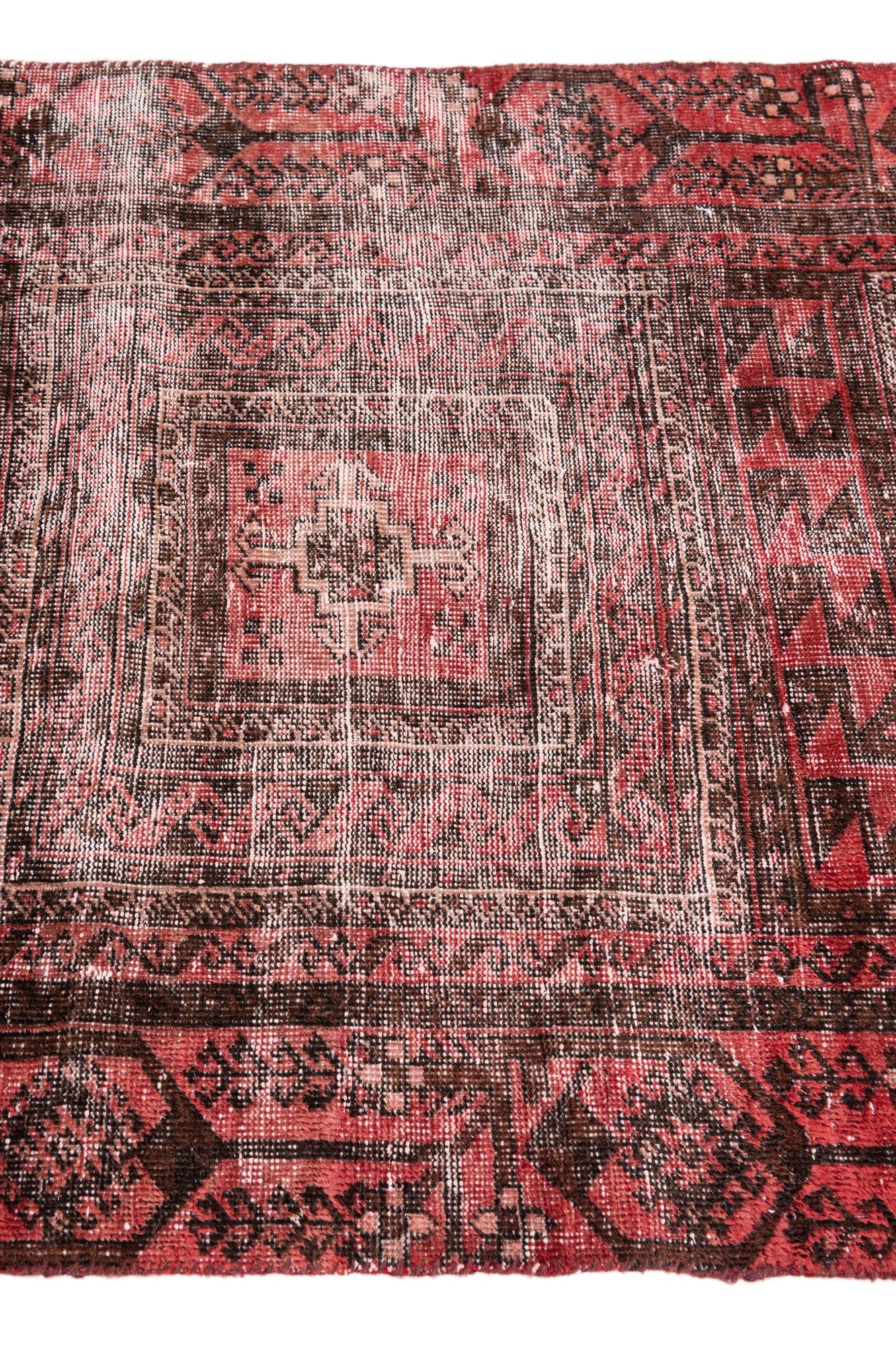 3' x 6' 4 Hand Knotted Ultra Vintage Persian Wool Runner Rug