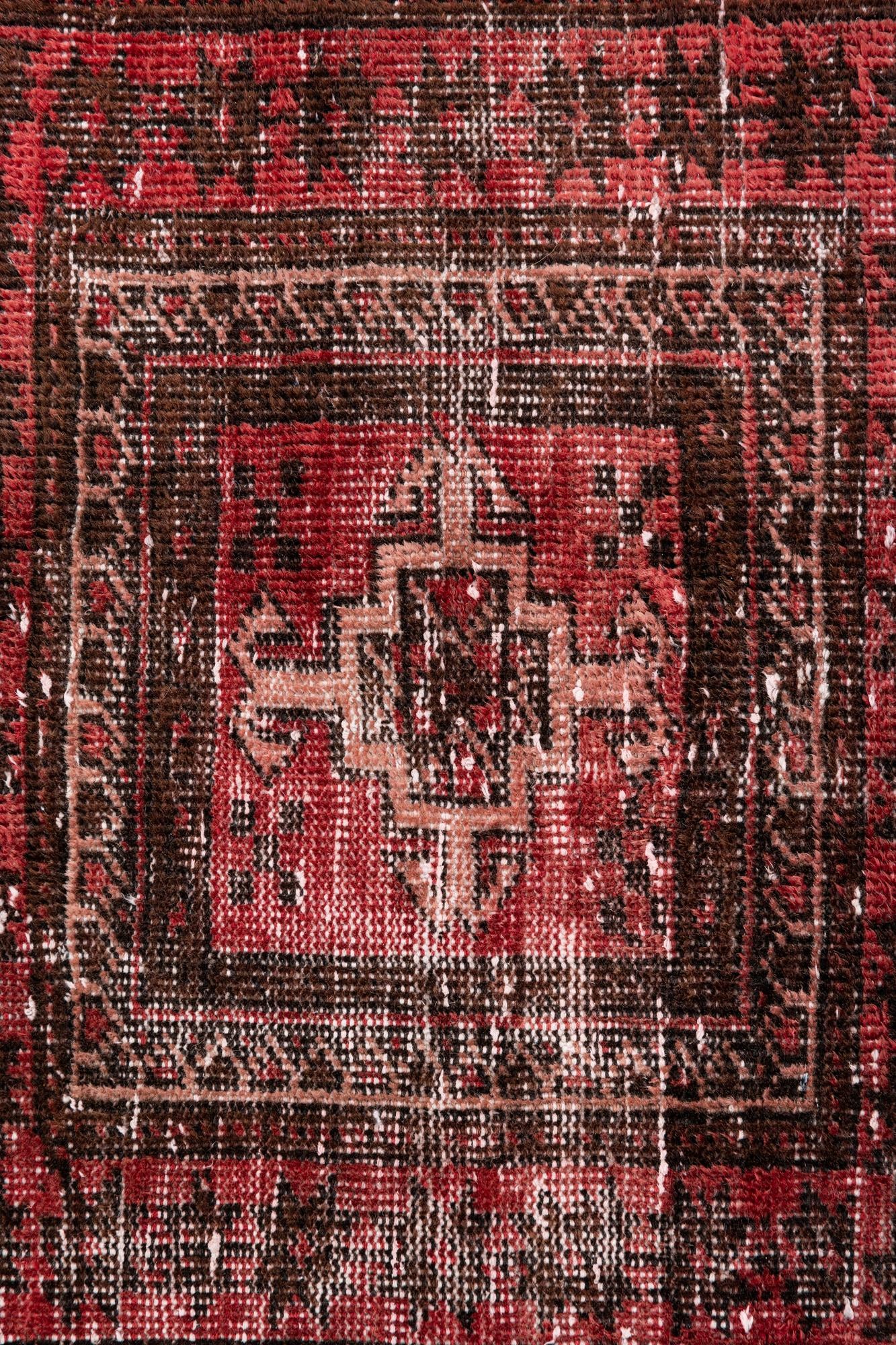 3' x 6' 4 Hand Knotted Ultra Vintage Persian Wool Runner Rug