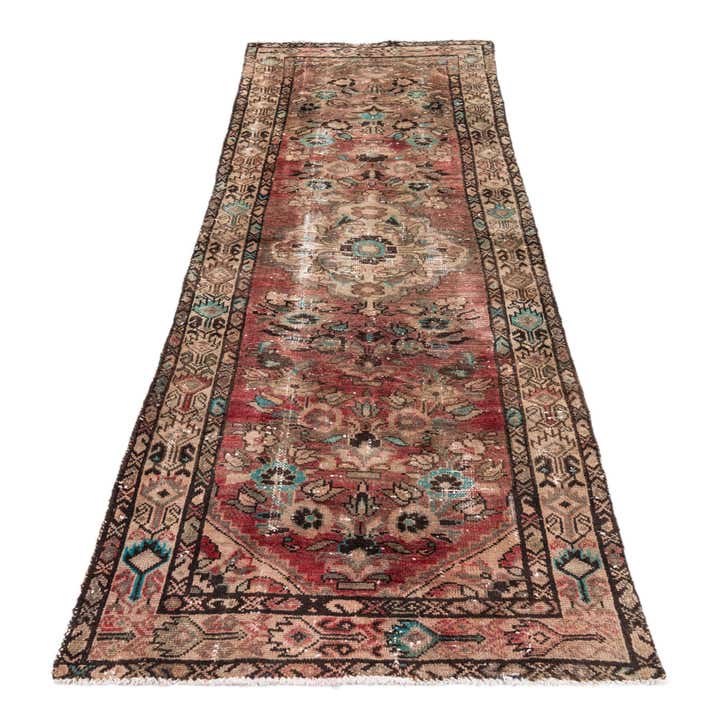 2' 9 x 7' 1 Hand Knotted Ultra Vintage Persian Wool Runner Rug