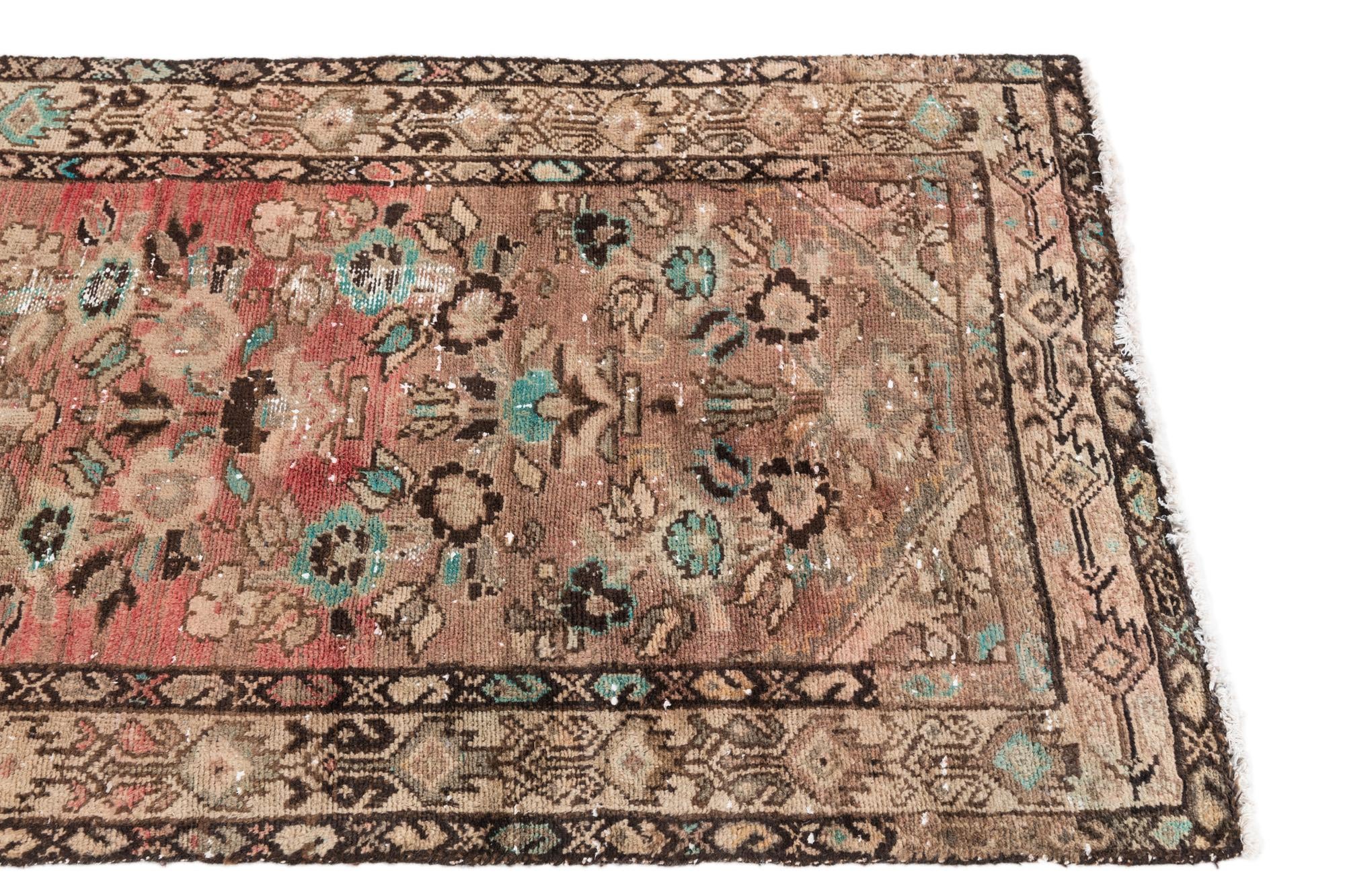 2' 9 x 7' 1 Hand Knotted Ultra Vintage Persian Wool Runner Rug